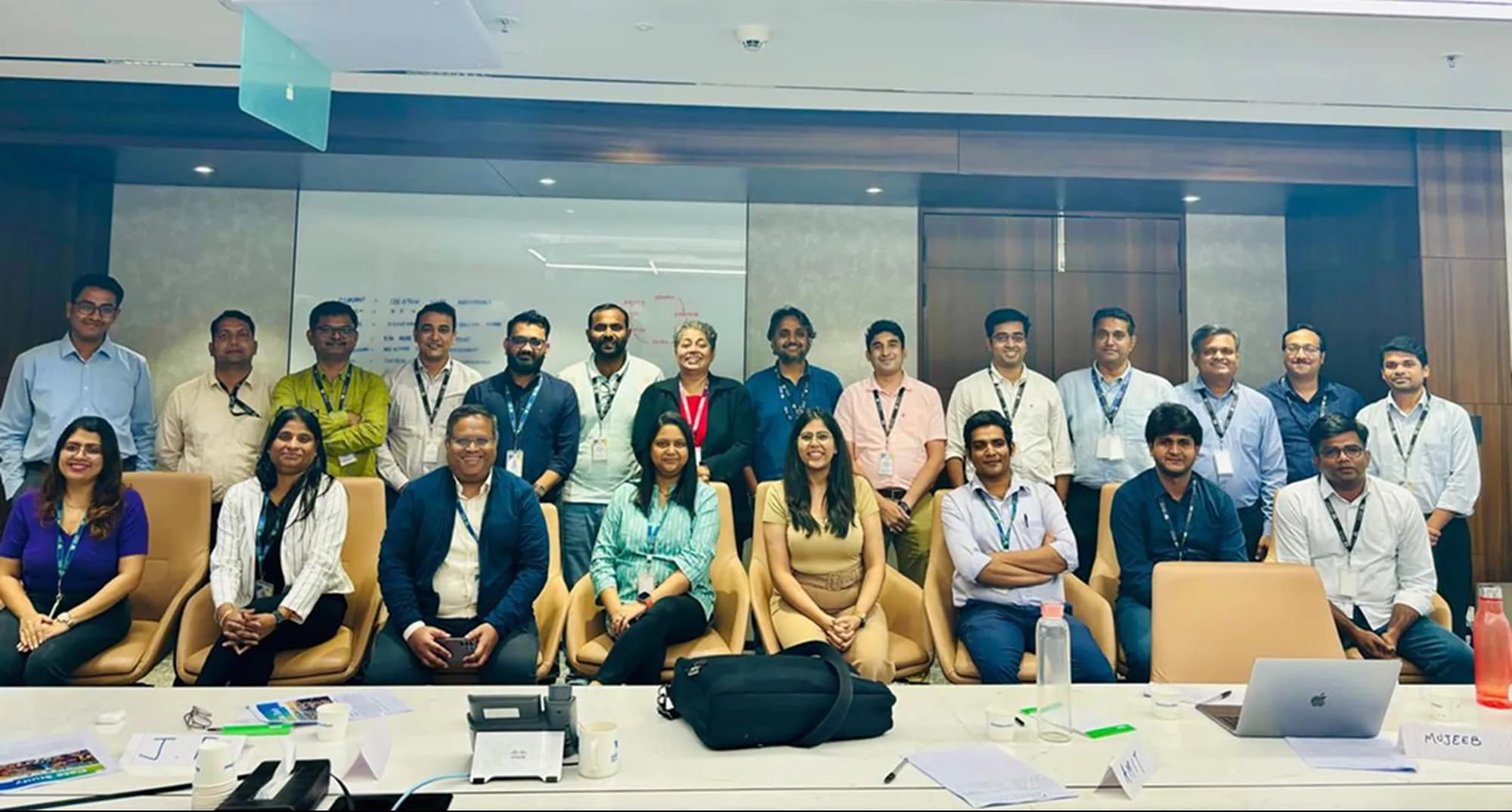 Team collaborating on strategy