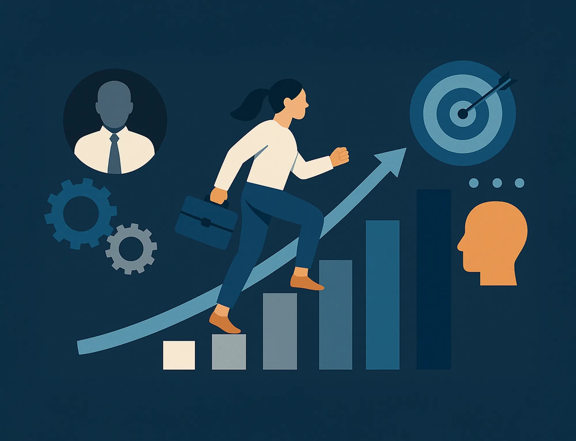 Teammates celebrating milestones during an internal mobility event