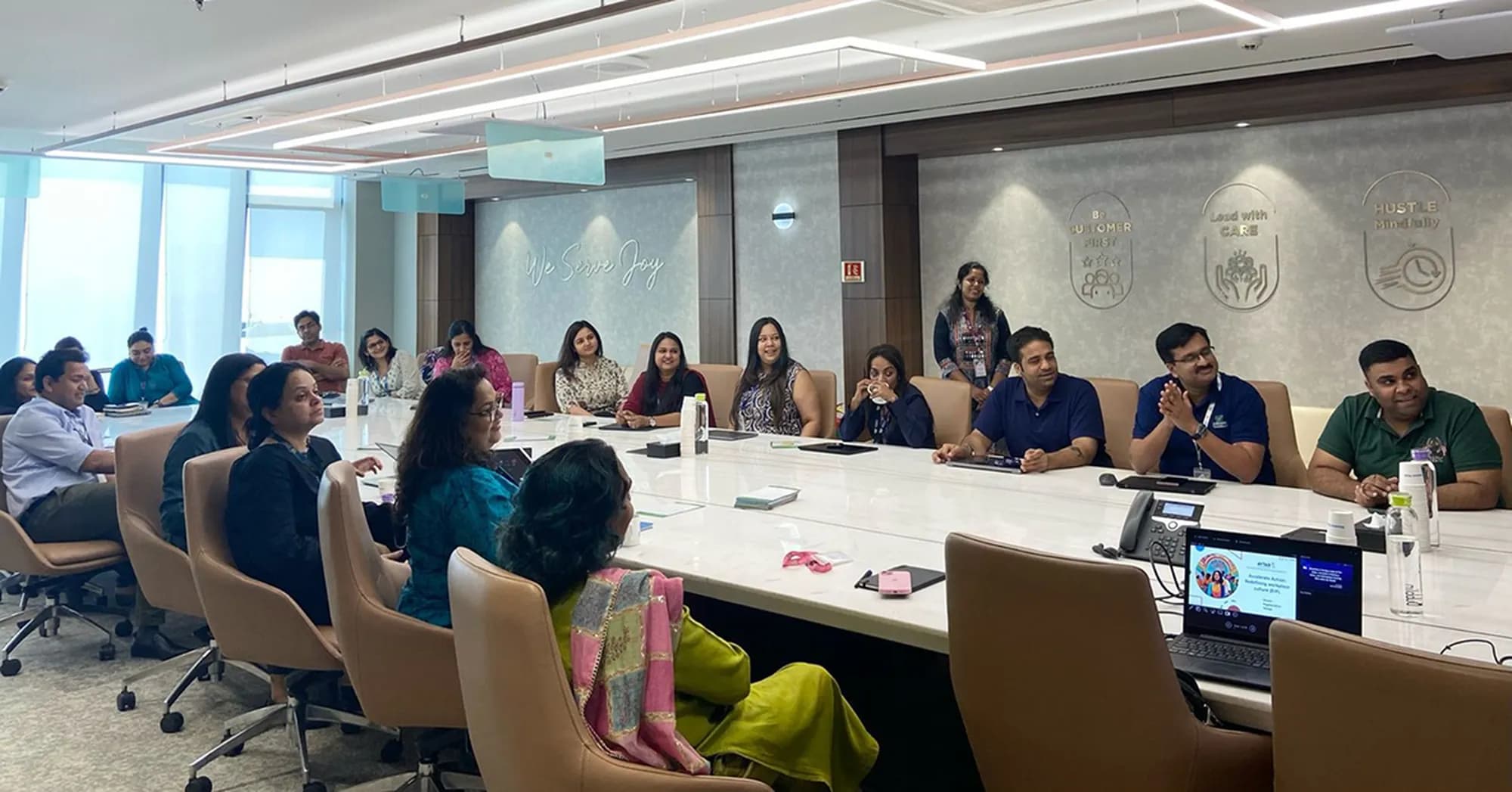 Leadership cohort in a workshop