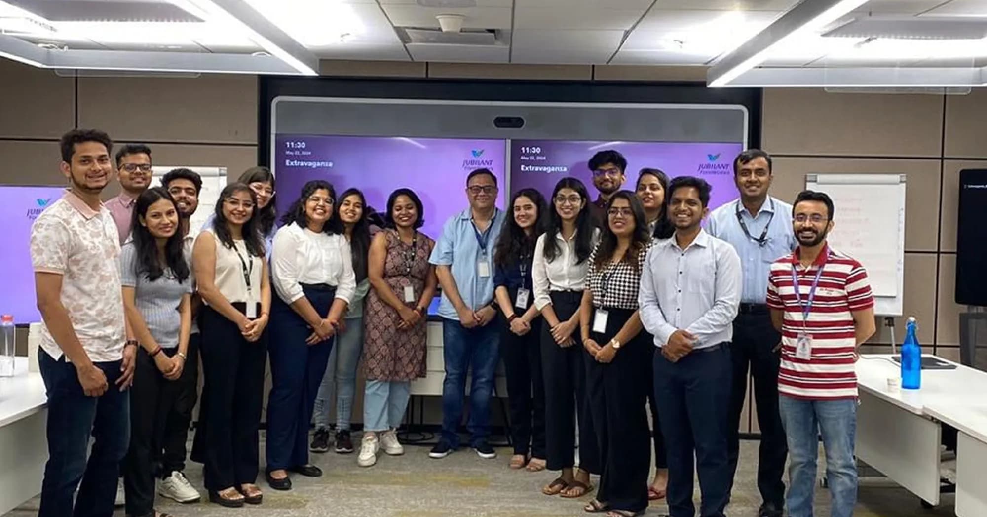 Managers participating in training