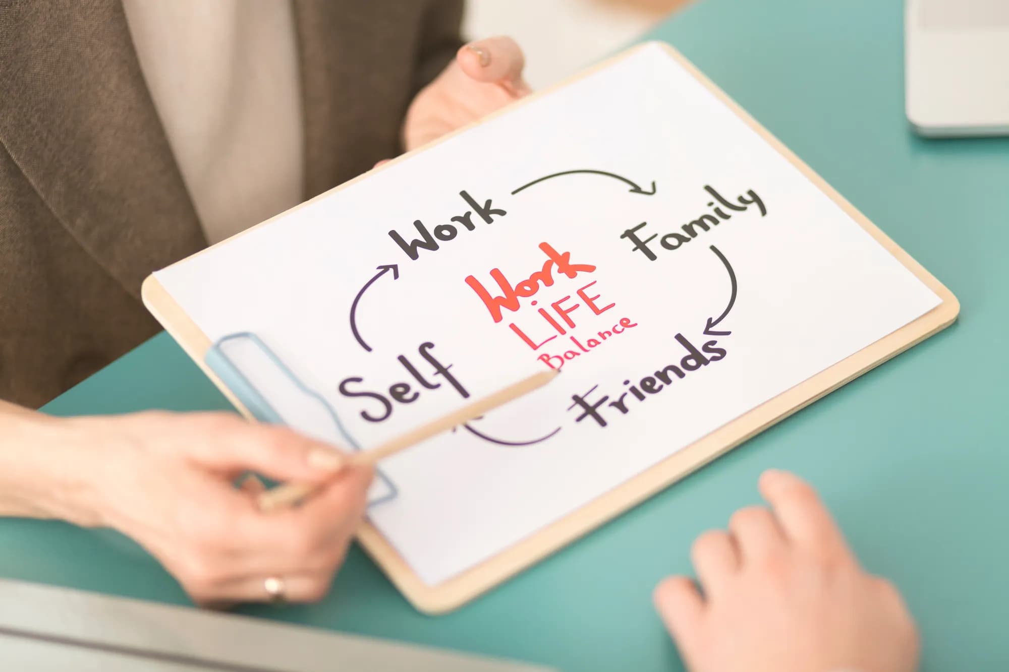 Teammates enjoying work-life harmony outdoors