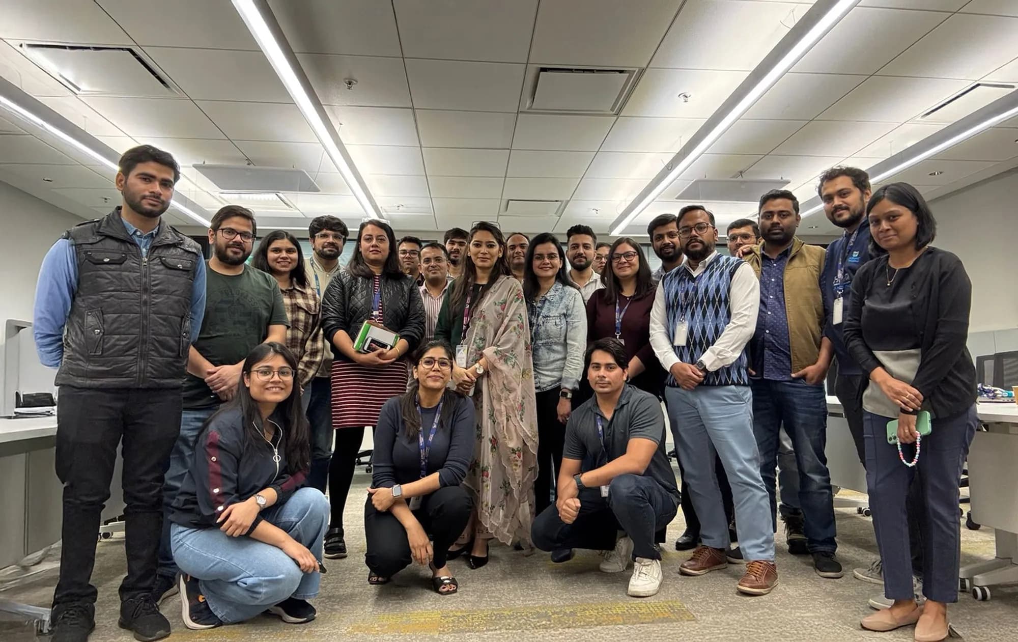 Learners celebrating their cohort milestone at JFL